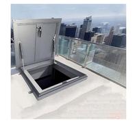 Portello d'acciaio di Access del tetto, porta di sicurezza impermeabile personalizzabile per il cortile, ventilazione della cantina e manutenzione all'aperto