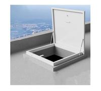 Portello di accesso al tetto in alluminio resistente alle intemperie e porta del lucernario - Coperture sicure per cantine e trappole di emergenza (80 x 70 cm) - Design antifurto per sicurezza e