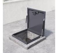 Portello di accesso al tetto in metallo resistente per manutenzione commerciale e residenziale Pannello di accesso al tetto durevole per un facile accesso e sicurezza.