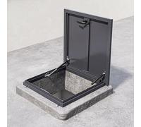 Portello Di Accesso Al Tetto, Porta Di Accesso Al Sottotetto Con Telaio In Lega Di Alluminio, Pannelli Del Tetto Quadrati, Con Maniglia Per Manutenzione, Riparazioni(60cm/23.6in)