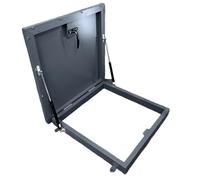 Portello di accesso al tetto, portello per tetto in acciaio zincato verniciato a polvere, finestra per installazione su terrazza, per soffitta, seminterrato, cantina a volta, porta per interc 65X65CM