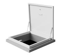 Portello di accesso per lucernari 80 x 80 cm, chiudibile a chiave con chiavi, copertura di accesso per manutenzione del tetto, ideale per soffitte e spazi sul tetto.