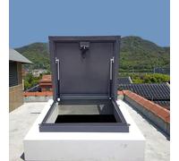 Portello di accesso per tetto, in acciaio inox, con molla a gas e maniglia per un accesso sicuro alla mansarda, ideale per rinnovare la casa