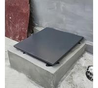Portello di accesso per tetto in alluminio, 91,4 x 91,4 cm, resistente alle intemperie, per una facile manutenzione, piastra di copertura sicura per una maggiore sicurezza e Lonvi
