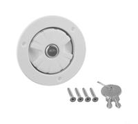 Portello di ingresso dell'acqua per rimorchi per barche e camper, con design bloccabile, 40 mm, adatto per ricarica serbatoio d'acqua dolce a bordo (bianco)