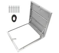 Portello di sicurezza in acciaio inox, antifurto, piatto, per ingresso di emergenza, resistente, per case e edifici commerciali (40 x 50 cm)