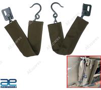 Portellone Catena W/Supporto & Cover Coppia Scuro Verde Per Jeep Willys CJ2A