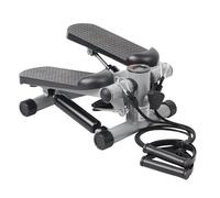 PORTENTUM Mini stepper fitness casa con bande di resistenza e schermo LCD 5 funzioni - Step 2-in-1 per gambe, glutei e braccia - Intensità regolabile - Attrezzi palestra compatti e facili da riporre