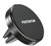 PORTENTUM Porta cellulare auto magnetico ultrapotente - Supporto telefono per griglia di aerazione - Rotazione 360° - Presa estrema con magneti ottimizzati - Compatibile con iPhone, Samsung, Android