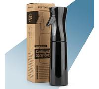 PORTENTUM Spruzzatore acqua 300 ml - Vaporizzatore ricaricabile a nebbia fine con spruzzo continuo - Design ergonomico - Spruzzino per capelli e nebulizzatore piante per casa e pulizia