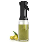 PORTENTUM Spruzzino olio per friggitrice aria 300ml Spray Olio Cucina Antigoccia, Oliera di Vetro con Dispenser Accessori Friggitrice Senza Olio