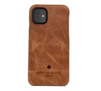 Porter Riley - Custodia in Pelle per iPhone 11 (6.1"). Custodia Posteriore Sottile in Vera Pelle Premium (Abbronzatura)