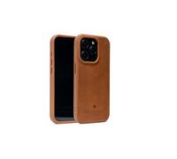 Porter Riley - Custodia in Pelle Premium compatibile con iPhone 16 Pro Max. Compatibile con MagSafe, Cover Protettiva Sottile con Bordi di Protezione (Marrone Chiaro)