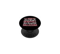 Porterò la mia Alleluia sincera e combattuta PopSockets PopGrip Adesivo