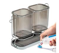 Portes Spazzolino Da Denti - Organizer Razor Desktop | Porta Spazzolino Da Denti Lavello | Supporto Multiuso Per Lavello, Toeletta, Doccia, Camera Da, Camper, Campeggio | Sopor