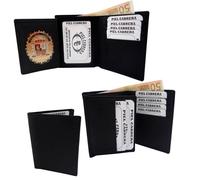 Portfafoglio Porta Stemma per la polizia local Spagna, Pelle Cabrera