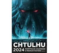 Portfolio calendar Cthulhu: 8 premium posters, de janvier à décembre