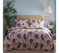 Portfolio Home Night Jaguar - Set di biancheria da letto con copripiumino e federe, per letto super king size, morbido, facile da pulire, motivo: giaguaro
