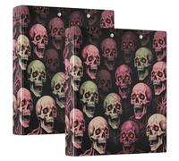 Portfolio Raccoglitore con Built?in Appunti Zombie Horror Grunge Undead | Organizer per documenti con clip in metallo color oro