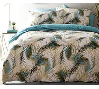 Portfolio - Set Copripiumino con Piume, per Letto Super King, Colore: Bianco