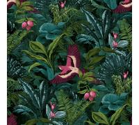 Portfolio XII Tropicale Foresta Pluviale Parati Verde / Multi RASCH 214727