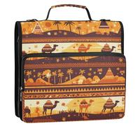 Portfolios Portfolio Organizer Raccoglitore con tasche extra include tasca con cerniera borsa raccoglitore con cerniera adatto per scuola media 3 anelli 3,8 cm con cinturino (prop4) materiale