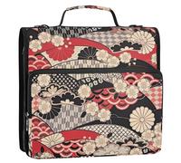 Portfolios Portfolio Organizer Raccoglitore con tasche extra Laege Capacità Organizzatore Raccoglitore per studenti di medie dimensioni 3 anelli 3,8 cm con tracolla (prop4) Forniture scolastiche