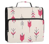 Portfolios Portfolio Organizer robusto raccoglitore con cerniera impermeabile con tasche extra per scuola e ufficio 3,8 cm 3 anelli con cinturino (prop4) forniture scolastiche