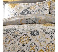 Portfollio Set copripiumino reversibile in policotone, per letto king size, colore: foglia di tè