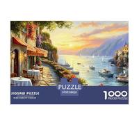 Porti italiani Jigsaw Puzzle Impossibili 1000 Pezzi Decorazione Per La Casa. Rilassamento E Intelligence Per Adulti E Ragazzi Da 14 Anni 38x26cm/1000pcs