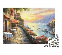 Porti italiani Puzzle Impossible 1000Pcs Puzzle Decorazione Per La Casa. Rilassamento E Intelligence Per Adulti E Ragazzi Da 14 Anni 1000pcs (75x50cm)