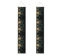 Portico Banner WZYWHJ Big Spider Pattern Decor Wall Hanging Banner Door Sign, per esterni e interni, cortile Party 30,5 x 180 cm