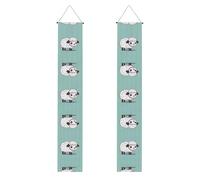 Portico Banner WZYWHJ Carino Cartoon Sheep Stampe Decor Wall Hanging Banner Door Sign, per esterni e interni Yard Party 30,5 x 180 cm