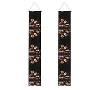 Portico Banner WZYWHJ Coconuts on the table Stampa Decor Wall Hanging Banner Door Sign, per Outdoor Indoor Yard Party 30,5 x 180 cm