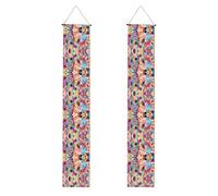 Portico Banner WZYWHJ colorato arcobaleno zebra modello Decor Wall Hanging Banner Door Sign, per esterni e interni Yard Party 30,5 x 180 cm