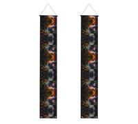 Portico Banner WZYWHJ Colorful Moss in the Cave Stampa Decor Wall Hanging Banner Door Sign, per Outdoor Indoor Yard Party 30,5 x 180 cm