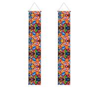 Portico Banner WZYWHJ confetteria Picture Decor Wall Hanging Banner Door Sign, per esterni e interni, cortile festa 30,5 x 180 cm