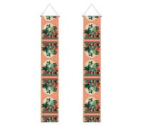 Portico Banner WZYWHJ Indoor vaso piante verdi stampe Decor Wall Hanging Banner Door Sign, per esterni e interni, cortile festa 30,5 x 180 cm