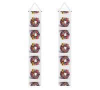 Portico Banner WZYWHJ Numeri Colorati Stampa Decor Appeso alla Parete Banner Porta Segno, per Esterno Interno Cortile Party 30,5 x 180 cm