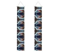 Portico Banner WZYWHJ Puerto Rico carta da parati stampa Decor Wall Hanging Banner Door Sign, per esterni e interni, cortile, feste, 30,5 x 180 cm