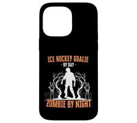 Portiere di hockey su ghiaccio di Day Zombie by Night Halloween Creepy Custodia per iPhone 14 Pro Max