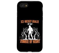 Portiere di hockey su ghiaccio di Day Zombie by Night Halloween Creepy Custodia per iPhone SE (2020) / 7/8