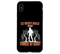 Portiere di hockey su ghiaccio di Day Zombie by Night Halloween Creepy Custodia per iPhone XS Max