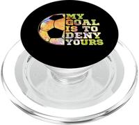 Portieri di calcio Il mio obiettivo è negare il tuo discorso da portiere PopSockets PopGrip per MagSafe