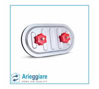 Portina accesso canale lamiera rettangolare con guarnizione chiusura ermetica