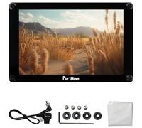Portkeys HS8 Monitor da Campo 8" 3G-SDI & 4K HDMI Cross Conversion, 10-Bit 100% Rec.709 1100nits Output 3D LUT, Power Passthrough per Ricevitore Wireless, Dual NP-F Hot-Swap, Corpo in Alluminio, VESA