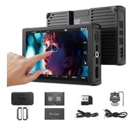 Portkeys LH5C 5.4" Monitor da Campo 4K HDMI Input, Camera Control Touch to Focus per FX3/FX30/A6700/A7S III/A7M IV, R5/6/7/8, GH6/BGH1/S5, 3D LUT Waveform Focus Peaking Monitor Esterno Fotocamera