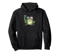 Portland Frog Subtle Protest on No Kings Day Felpa con Cappuccio