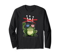 Portland Frog Subtle Protest on No Kings Day Maglia a Manica
