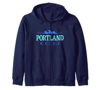 Portland Maine | Costa di Portland ME Felpa con Cappuccio
